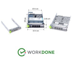 6 - PACK 3.5 - inch Hard Drive Caddy 0KG1CH with 2.5 - inch Converter 9W8C4 - WORKDONE.EUROPE