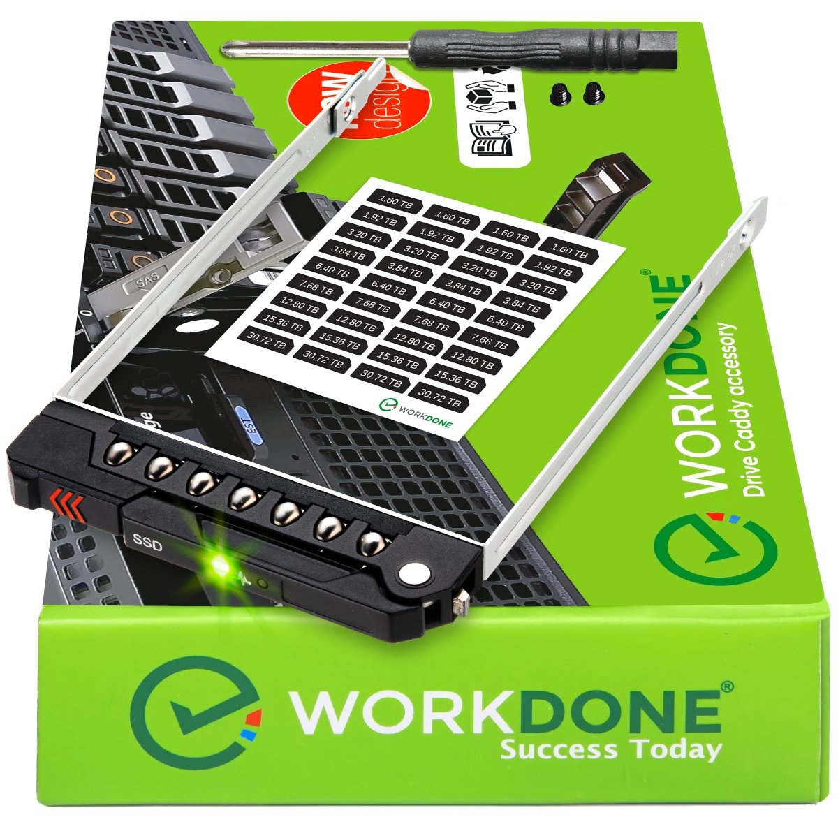WORKDONE | E3.S NVMe Caddy | Dell PowerEdge 16th–17th Gen (EDSFF