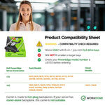 WORKDONE .S tabla de compatibilidad de soportes de unidad y modelos compatibles – Europa