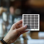 WORKDONE .S juego de cuatro etiquetas adhesivas para la capacidad delantera del carro de transporte