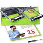 2 - PACK 2.5" Hard Drive Caddy - Dell Poweredge 0DXD9H Compatible - WORKDONE.EUROPE