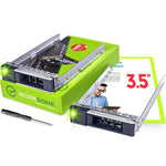 2 - PACK 3.5" Hard Drive Caddy - Dell Poweredge WH5D2 0Y796F 0X7K8W Compatible - WORKDONE.EUROPE