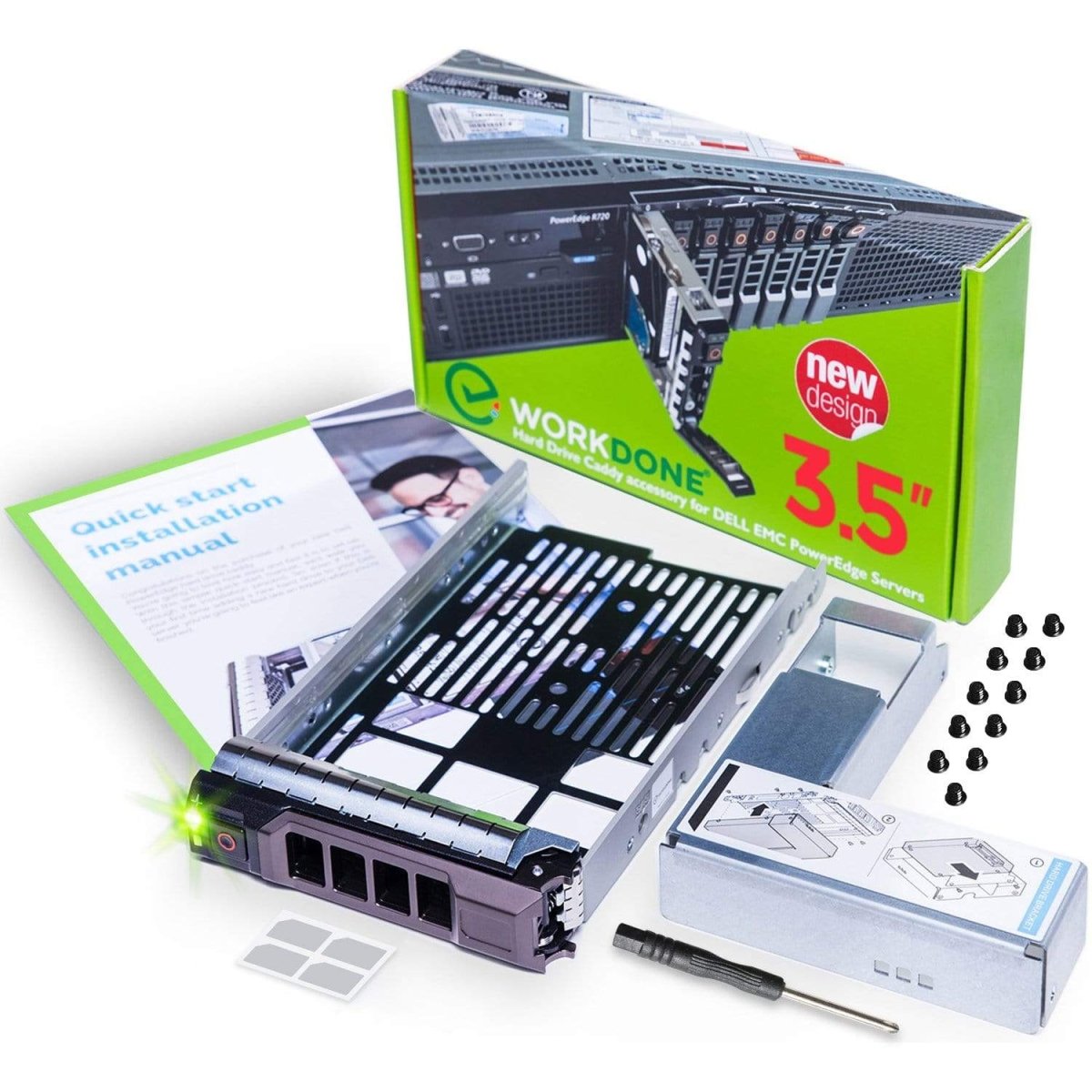 Dell PowerEdge 13G LFF Hot-Swap Caddy Tray (058CWC / 0KG1CH) - Tested Working With 1-Year Warranty