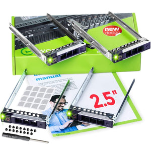 WORKDONE 12-Pack 3,5 Harde Schijf Caddy – Compatibel met de Dell PowerEdge geselecteerde 14e-15e gen. servers – Montagehandleiding – Stickerlabels voorkant - Schroevendraaier – Sterke HDD-schroeven WORKDONE 12-Pack 3,5 Harde Schijf Caddy – Compatibel met de Dell PowerEdge geselecteerde 14e-15e gen. servers – Montagehandleiding – Stickerlabels voorkant - Schroevendraaier – Sterke HDD-schroeven