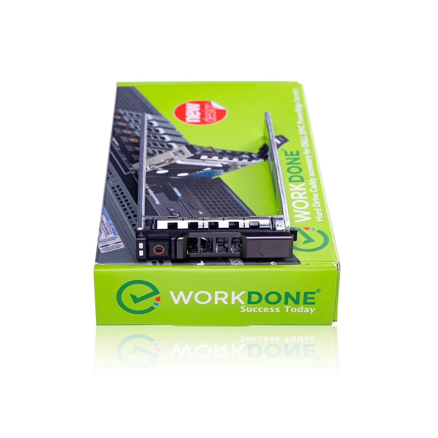 WORKDONE Paquete de 4 8FKXC Caddy compatible de 2,5 pulgadas para servidores Dell PowerEdge